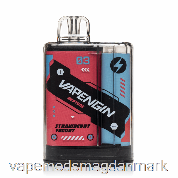 Engangsvape Danmark Vapengin Neptune 8000 Engangs Jordbæryoghurt